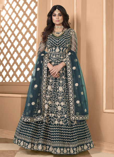 Net Salwar Kameez - Butterfly Net - Anarkali Dress