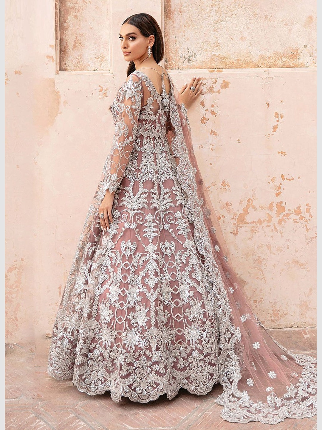 Buy Beige Color Butterfly Net Fabric Anarkali Suit Online - SALV3317 |  Appelle Fashion