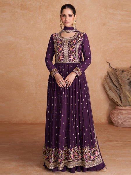  Salwar Kameez - Georgette Embroidery - Anarkali