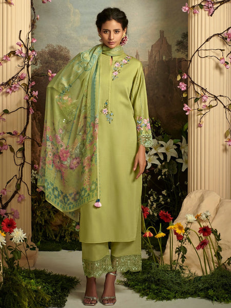  Salwar Kameez - Embroidered Cotton Satin
