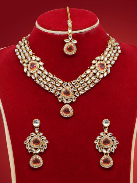  Indian Jewelry - Kundan Necklace with Tikka