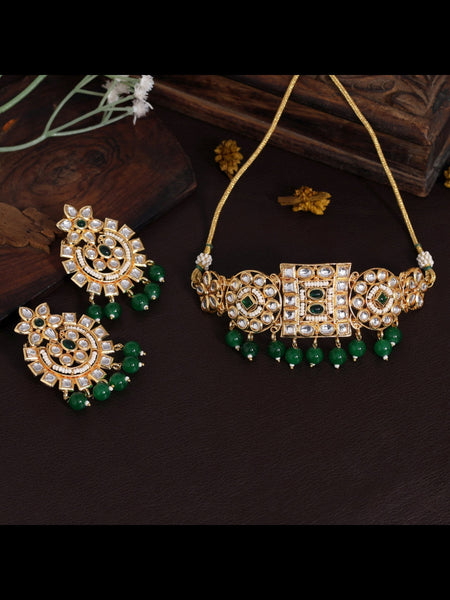 Necklace Indian Jewelry - Kundan & Pearl Necklace