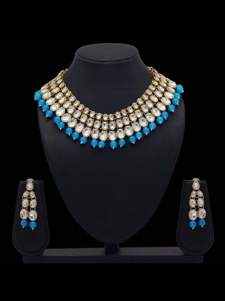 Pearl Indian Jewelry - Kundan & Pearl Necklace