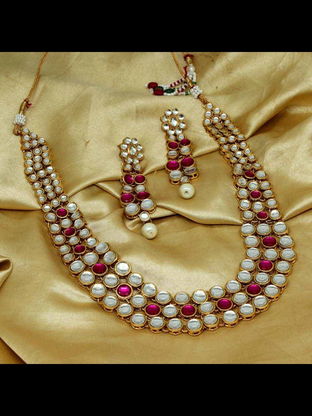 Necklace Indian Jewelry - Kundan Necklace Set