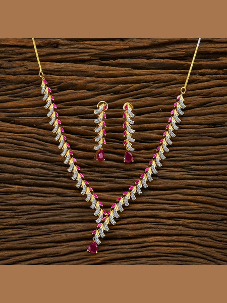 Pearl Indian Jewelry - Zirconia Necklace