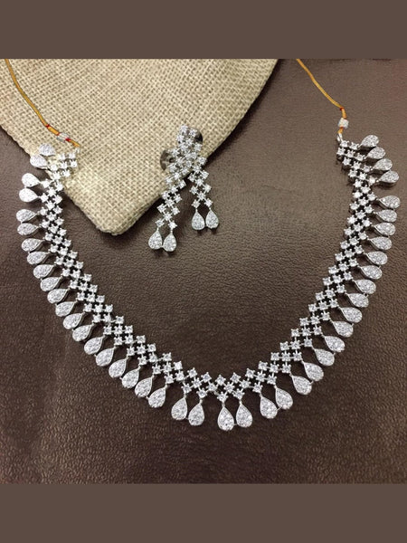 Necklace Indian Jewelry - Zirconia Necklace
