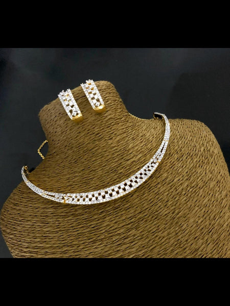 Necklace Indian Jewelry - Zirconia Necklace