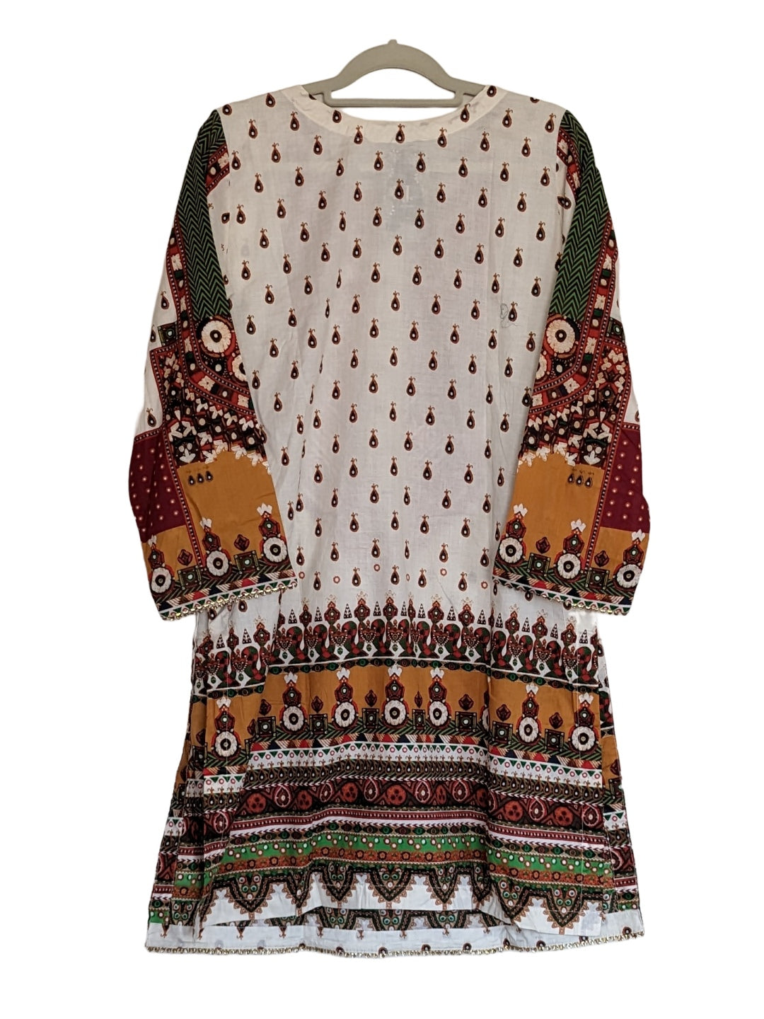 Embroidery on Lawn Dress - Pakistani Dress - K104E1 | Fabricoz USA