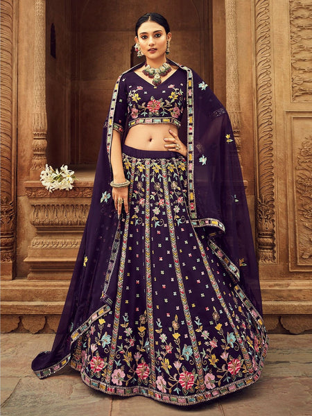 Blue Lehenga Choli - Georgette Embroidery
