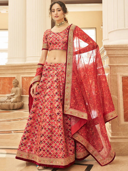 Silk Lehenga Choli - Art Silk Embroidery