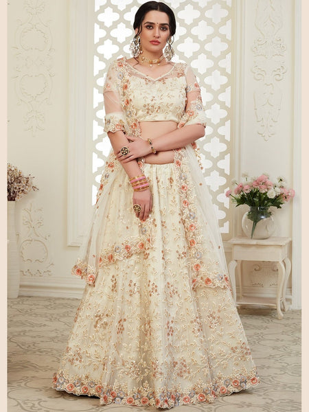 Silk Lehenga Choli - Art Silk & Net Embroidery