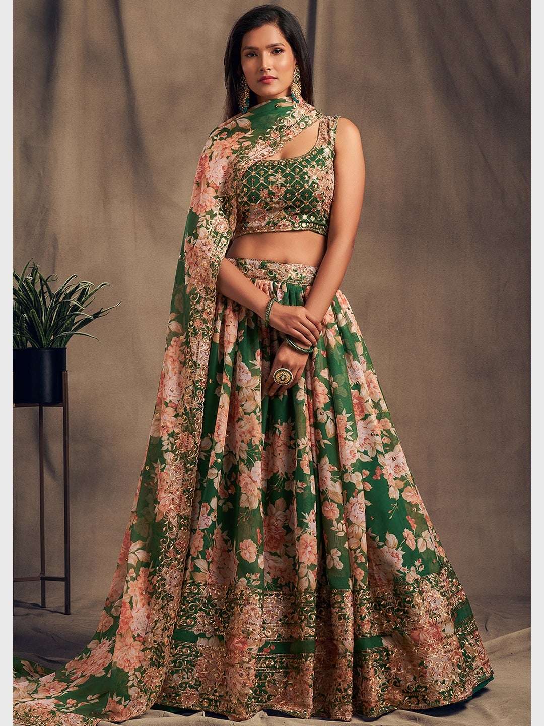 Organza lehenga choli hotsell