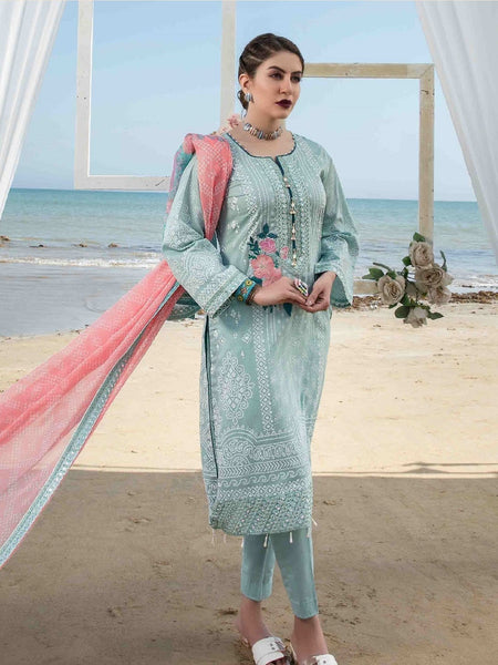 Jacquard Pakistani Dress - Jacquard Lawn Embroidery