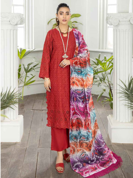  Salwar Kameez - Embroidered Schiffli Chikankari