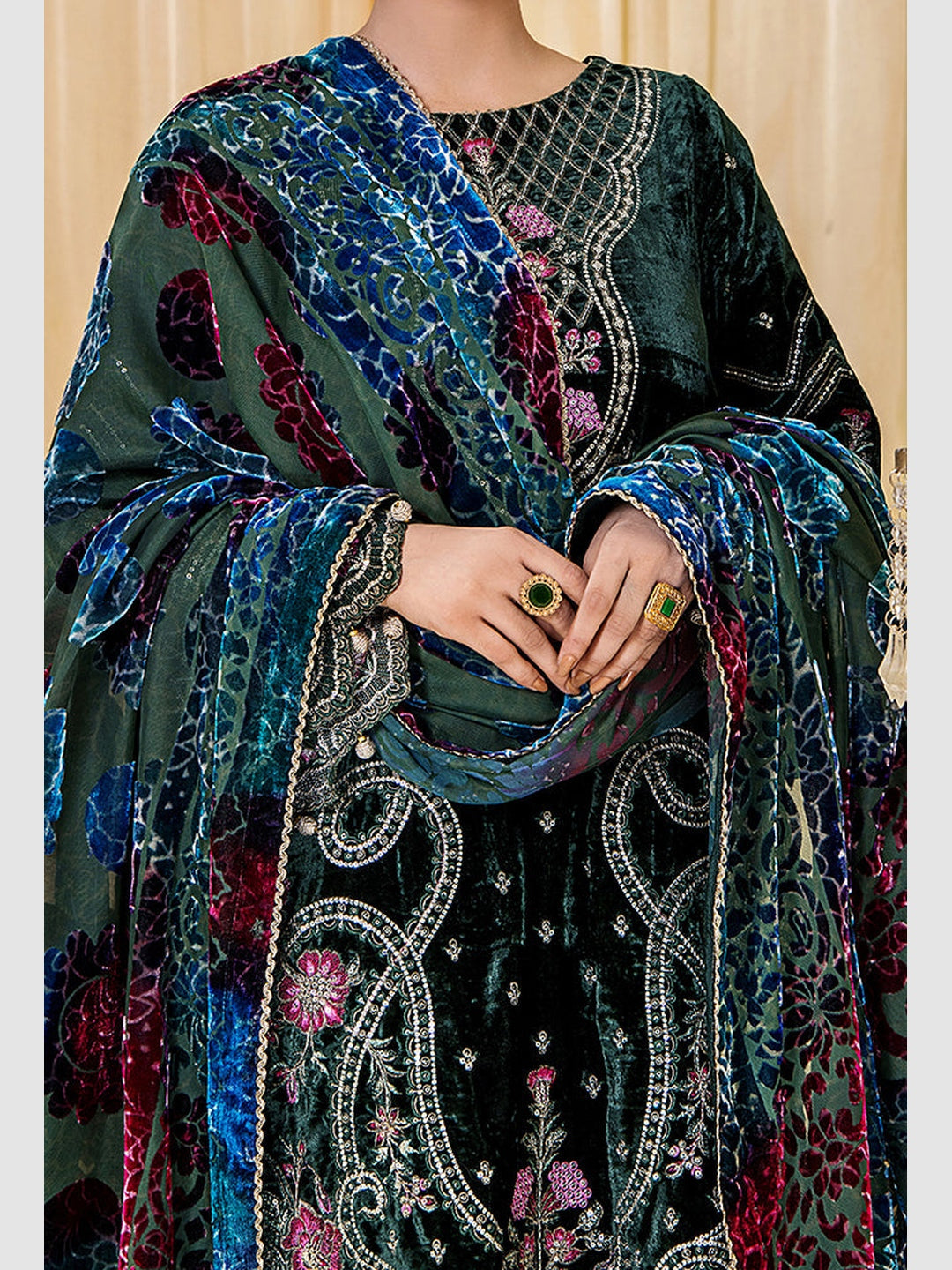 velvet pakistani dress Velvet Premium Embroidery