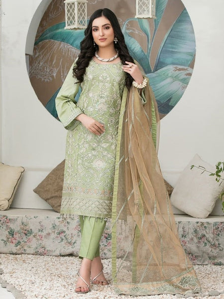 Jacquard Pakistani Dress - Heavy embroidered Jacquard