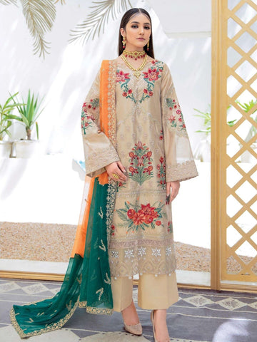 Heavy Embroidered Festive Pakistani Palazzo Suit-1600 | Omzara