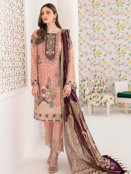  Pakistani Dress - Designer Luxe Chiffon