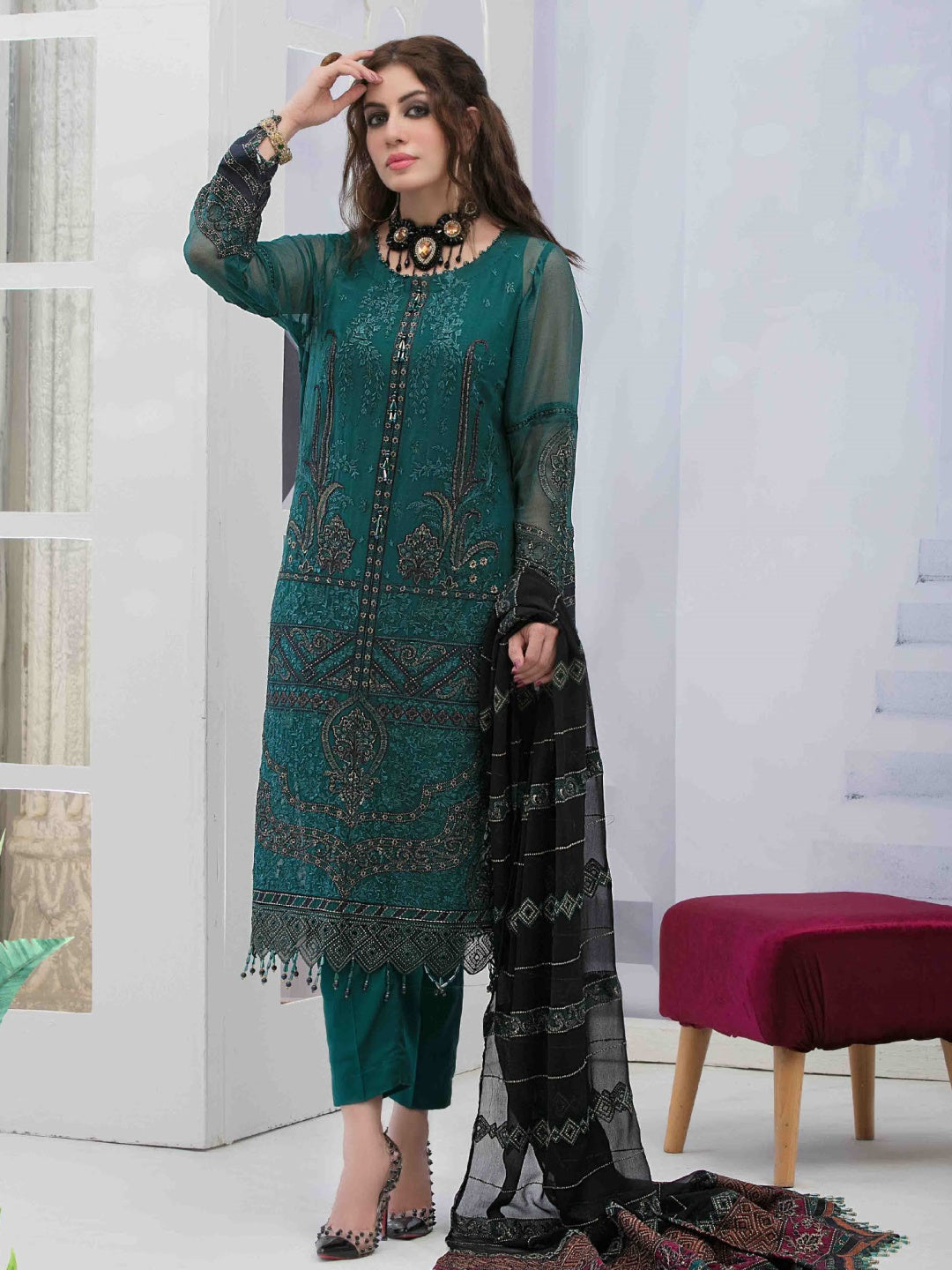 Tawakkal Fabrics Opulence Luxury Cotton Vol-5 Karachi Cotton Dress Material  Catalog - Stuff Export