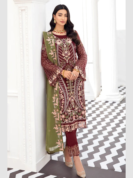  Salwar Kameez - Embroidered Chiffon Sequins