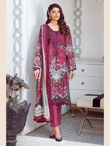 Luxury Lawn & Chiffon Salwar Kameez - Pakistani Dress - C530K ...