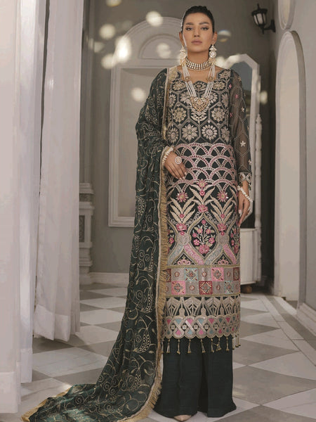  Salwar Kameez - Premium Embroidered Chiffon