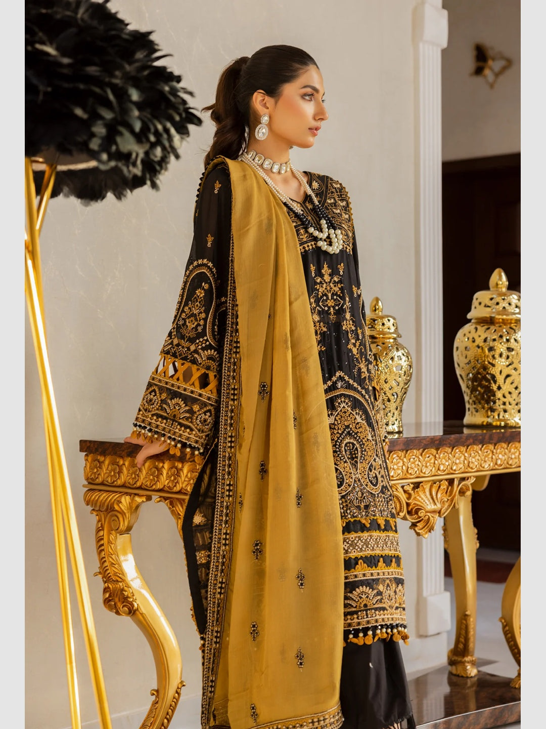 Buy Latest Gold Colour Salwars Online