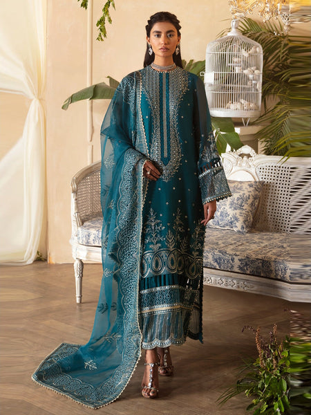  Salwar Kameez - Fuchsia Embroidered Chiffon