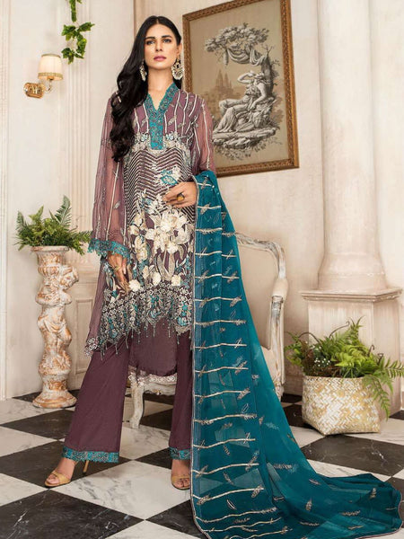 Palazzo Pakistani Dress - Premium Chiffon