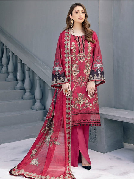 Viscose Salwar Kameez - Linen Viscose Embroidery