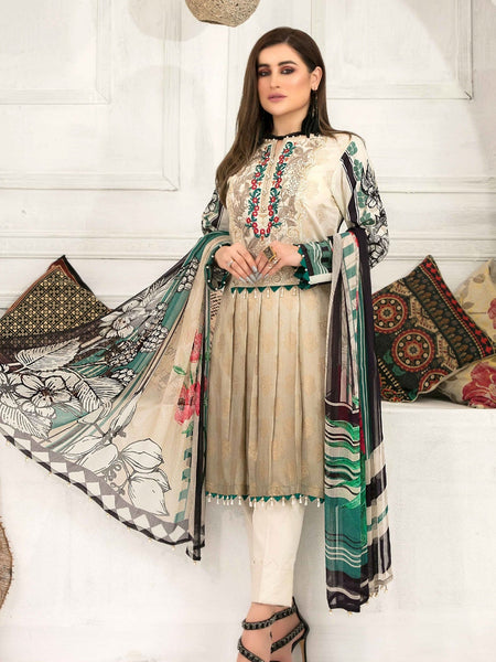 Viscose Salwar Kameez - Embroidered Digital Viscose