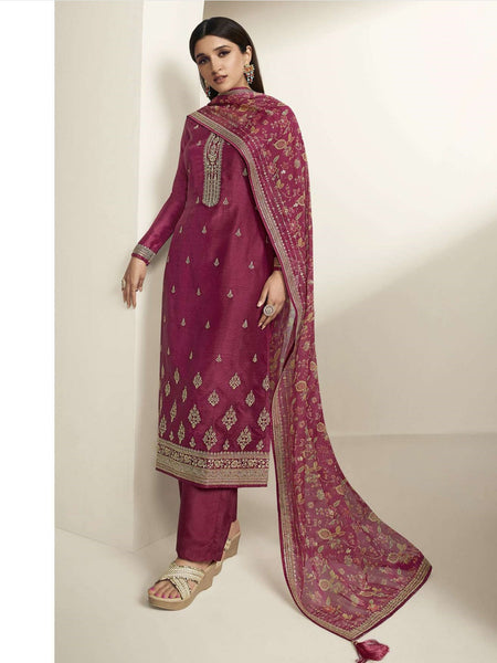  Salwar Kameez - Premium Silk Embroidery