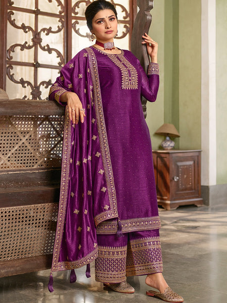  Salwar Kameez - Silk Georgette Embroidery
