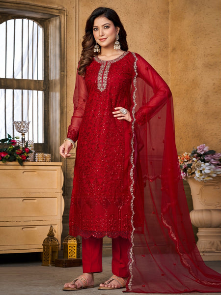 Casual Indian Dress - Santoon & Net