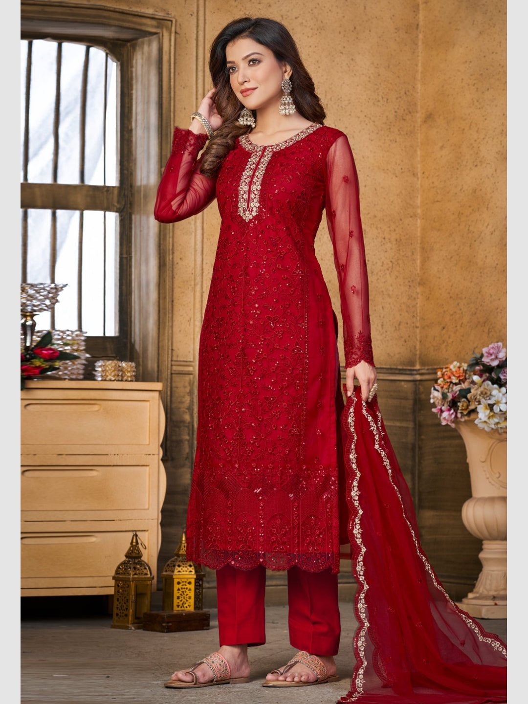 Anaya in Salwar Kameez Santoon Net Salwar Suit