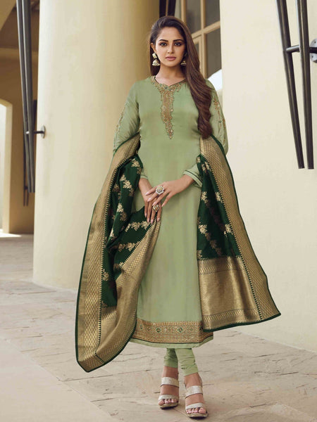 Party Indian Dress - Georgette & Banarasi