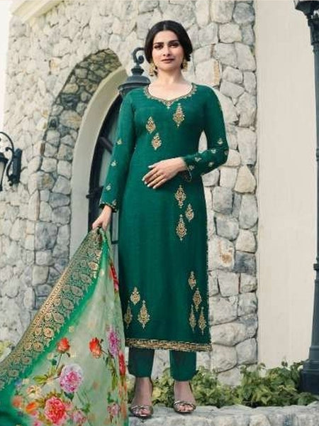 Churidar Indian Dress - Georgette & Banarasi