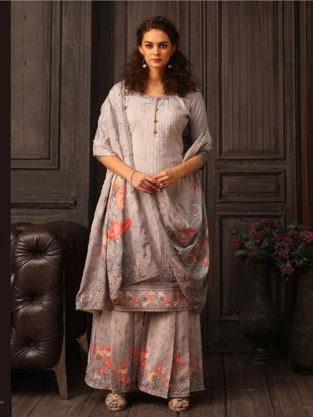 Amazon.com: Traditional Pure Chanderi Digital Printed Ready To Wear  Anarkali Gown Kurti Fancy Muslim Festival Dress 2707 (Blue, Small) :  Clothing, Shoes & Jewelry