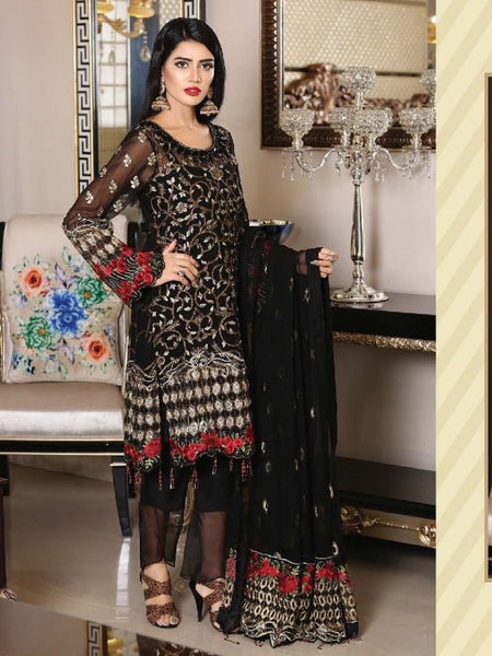  Pakistani Dress - Royale Chiffon
