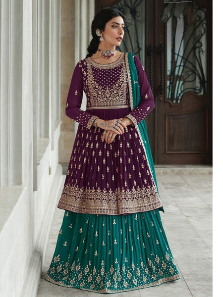 Straight Indian Dress - Real Georgette Embroidery